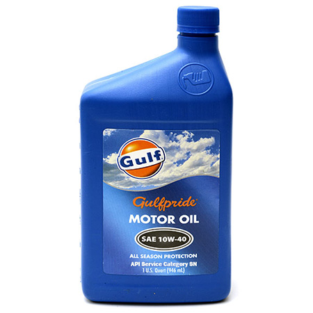GULFPRIDE MOTOR OIL 10W40 SN 12/1QTS CASE
