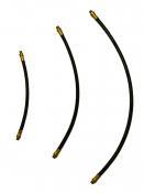 12 inch rubber-covered wire-braid whip hose. Case of 10 units