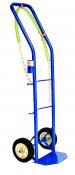 Hand truck w/ drum chain and 6 inch rubber tires. 450 lb capacity