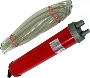Transfer pump w/ 8 inch clear vinyl hose