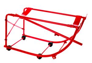 Tilting drum cradle w/ wheels