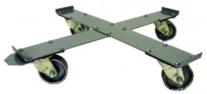Lip-type dolly w/ steel casters for 55 gallon drum