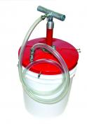 Tire sealant pump w/ hose, coupler and cover for 5 - 6-1/2 gallon pail