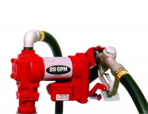 12-volt fuel pump w/ 12 inch hose 20 GPM