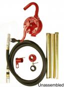 Economy rotary pump w/ rubber hose and holster for 15-55 gallon drum