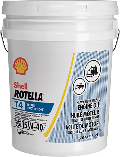 SHELL ROTELLA T4 TRIP 15W40 CK-4 5 GALLON PAIL